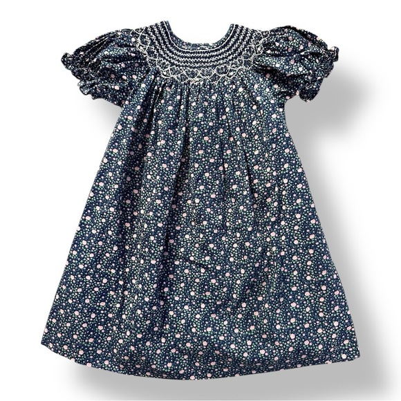 Rosalina | Vintage Floral Smocked Dress (2T) - Picture 1 of 6